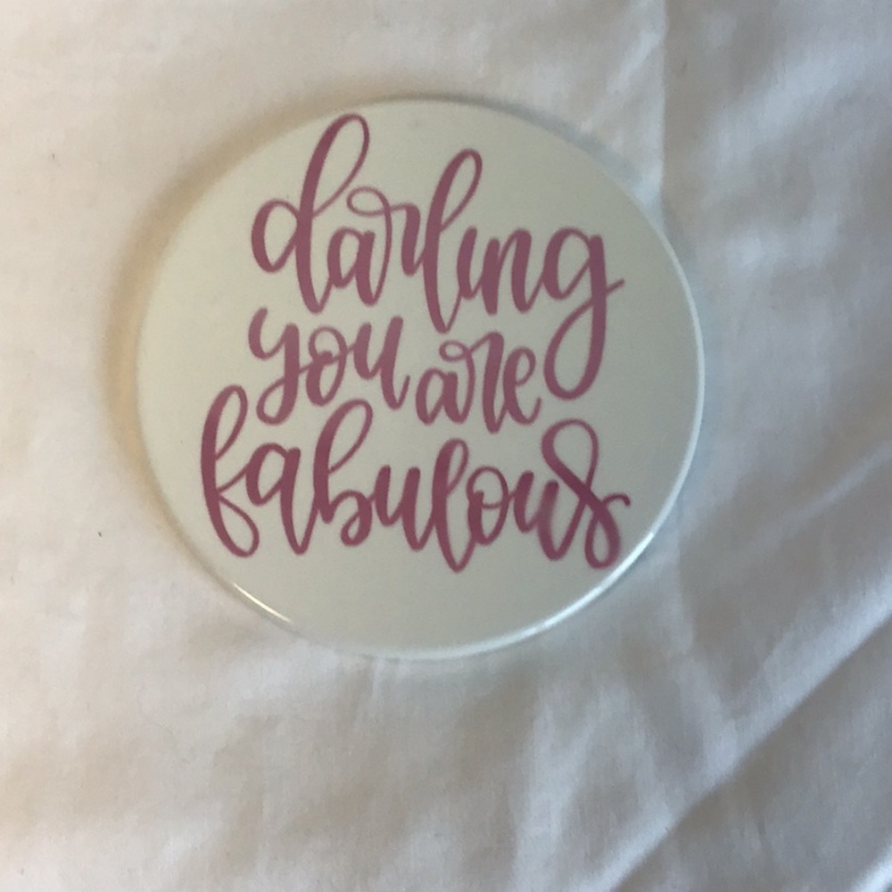 Pink Script Coaster